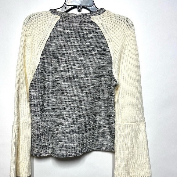 Anthropologie Dolan Knit Bell Sleeve Marled Sweater XS - Picture 7 of 9